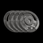 Rebel Olimpiai öntöttvas súlytárcsa készlet 4x2.5kg, 51mm nyílás, fogantyúval, REBEL ACTIVE (RBA-2143-02-5) Súlytárcsa