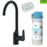 Laveo CLARO álló fekete csatpelep, AMII víztisztítóval (BAKB798D) - watermarkt