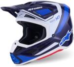 Alpinestars SM7 Rise motokrossz bukósisak kék-fehér