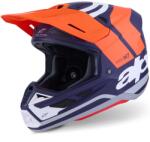 Alpinestars SM7 Core motokrossz bukósisak matt narancssárga-kék-fehér