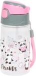 DERFORM Pandás Műanyag Kulacs - 330 ml, Friends, BC05