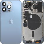 Apple Piese si componente Capac Baterie Apple iPhone 13 Pro, Cu Carcasa Mijloc, Albastru (Sierra Blue), Swap (cap/ai1/cu/al/sw) - pcone