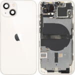 Apple Piese si componente Capac Baterie Apple iPhone 13, Cu Carcasa Mijloc, Alb (Starlight), Swap (cap/ai13/carcasa/alb/sw) - pcone