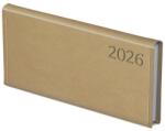 TopTimer Zsebnaptár TOPTIMER Traditional T030 fekvõ fehér lapos bézs 2026 (T030T-007) - tonerpiac