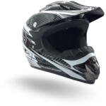 XTR Casca motocross atv copii XTR 125, culoare negru alb, marime YL, 55-56cm (XTR125-971) - mxenduro