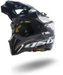 Asix Casca motocross atv Asix 189, culoare negru alb, marime S (ASIX189-98) - mxenduro