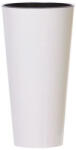 Prosperplast TUBUS SLIM fehér fényes 25 cm virágcserép (DTUS250S -S449) - platinashop