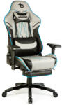  Gamer szék párnával - szürke/fekete/kék - 84 x 52 / 48 x 50 cm (BMD1118A) - platinashop