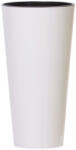 Prosperplast TUBUS SLIM fehér fényes 20 cm virágcserép (DTUS200S -S449) - platinashop