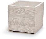 Prosperplast Virágcserép Prosperplast MADERA SQUARE eco fa 38, 5 cm fehér (DMA400W-S449W)