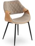 Klubfotel DAKOTA étkezőszék bézs bársony/arany tölgy
