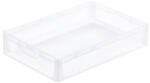 Bekuplast Lightline Euro láda, Euro láda, 600x400x120 mm, alja és oldala zárt, zárt markolat, Átlátszó (1264_000314_998001L)