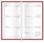 Toptimer Zsebnaptár TOPTIMER Traditional T035 álló fehér lapos bordó 2026 (T035T-002) - robbitairodaszer