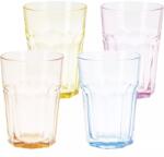 Gastro Set 4 pahare Caipi, colorate, conținut: 0, 36 litri, înălțime: 120 mm, lungime: 220 mm Pahar