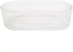 Gastro Bol oval din sticlă cu suprafață striată, înălțime: 50 mm, lungime: 170 mm, lățime: 80 mm Castron