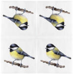 Esschert Design Szén cinegés 3 rétegű szalvéta, 33 x 33 cm (TP421)