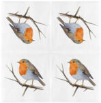 Esschert Design Vörösbegyes 3 rétegű szalvéta, 33 x 33 cm (TP423)