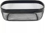 Gastro Coș oval din metal, negru, înălțime: 95 mm, lungime: 280 mm, lățime: 180 mm