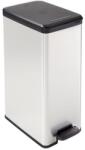 Keter Pedálos szemetes, 40 l, CURVER "Slim Bin", fekete-ezüst (UPCESB40) - fiorex