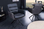 Maddison Design forgószék Maddison antracit III bőr