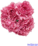  Bazsarózsa 7 fejes selyem csokor 40cm - Pink