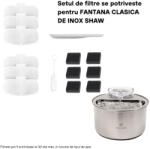  SHAW SHAW Clasic 9, filtre fântână, argintiu, 6buc