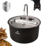  SHAW SHAW Tip Robinet, fântână câini, rotundă, inox SHAW Tip Robinet, fântână câini și pisici, rotundă, inox, negru, XS-M(4l)