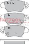 Metzger Autoteile set placute frana, frana disc METZGER AUTOTEILE 1170042 (1170042)