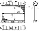MAHLE Radiator, racire motor MAHLE BEHR CR 2207 000S (CR 2207 000S)