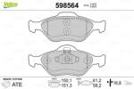 VALEO set placute frana, frana disc VALEO 598564 (598564)