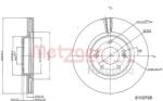 Metzger Autoteile Disc frana METZGER AUTOTEILE 6110795 (6110795)