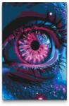  Festés számok szerint - Lila árnyalatú szem Méret: 40x60cm, Keretezés: Keret nélkül (csak a vászon)