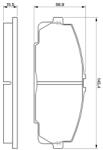 Bosch Set placute frana BOSCH 0 986 424 319 (0 986 424 319)