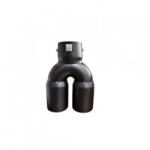 ALM Ornament toba inox dublu negru mat 76mm (ALM 160825-8)