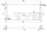 TYC Radiator, racire motor TYC 709-0028-R (709-0028-R) - automobilus