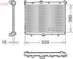 DENSO Radiator, racire motor DENSO DRM21106 (DRM21106)