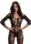 Le Désir Bodystocking cu mâneci din dantelă - O singură mărime