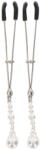 Taboom Nipple Play Tweezers With Pearls Silver