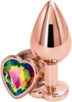 Sexy Elephant® Dop anal cu diamant Rose Gold Heart, mic