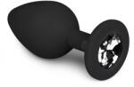 EasyToys ANAL COLLECTION Dop anal cu diamant Mediu - Negru