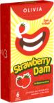Olivia Dams Olivia Dams: Strawberry - Red latex drapes for oral sex (6 pcs)
