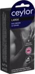 ceylor Single: Large, 9 extra wide condoms with cream lubricant