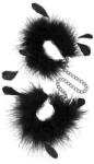 S Pleasures Feather Cuffs Black