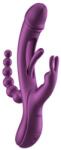HoneyPlayBox TRILUX Kinky Finger Rabbit Vibrator with Anal Beads Purple - sexyelephant Vibrator