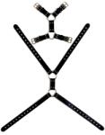 VIRGITE Body de bondage pentru bărbați în stil harness MOD. 5 Negru