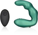 Ouch! Masaj pentru prostată cu vibrații și ușoară curbură - Verde Metalizat