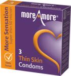 MoreAmore Single: Thin Skin, 3 silky soft condoms