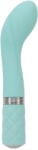 Pillow Talk Vibrator din silicon Sassy Aquamarine (19, 7 cm) Vibrator
