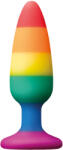 NS Novelties Plug anal cu ventuză Rainbow Euphoria, mare