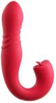 HoneyPlayBox JOI THRUST 2 Pressure Sensing App Controlled Thrusting G-spot Vibrator & Tongue Clit Licker Red Vibrator